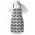 thumbnail image 3 of Animal Apron Digital Dotted Fish Retro Fauna Aquatic Wild Animal Mystic Underwater Illustration, Unisex Kitchen Bib Apron with Adjustable Neck for Cooking Baking Gardening, Grey White, by Ambesonne, 3 of 3