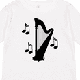 thumbnail image 4 of Inktastic Harp Silhouette Music Gift Boys or Girls Long Sleeve Toddler T-Shirt, 4 of 5