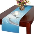 thumbnail image 3 of MKHERT The Underwater World with Dolphins and Plants Table Runner for Wedding Party Banquet Decoration 16x72 inch, 3 of 3