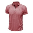 thumbnail image 5 of ZZwxWA Henley Shirts for Men Short Sleeve Summer Shirts Quick Dry Breathable Golf Shirts Sports Outdoor T-Shirt, 5 of 6