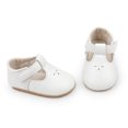 thumbnail image 5 of Yoyauz Baby Girl Mary Jane Shoes Anti Slip Rubber Sole Ballet Slippers Princess Dress Wedding Shoes Newborn Kids Shoes Toddler Shoes（0-12 Month）, 5 of 11
