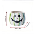 thumbnail image 7 of Halloween Ceramic Pumpkin Candle Holders, Striped Jack O Lantern Mini Planter Decor for Fall Tabletop, 7 of 7