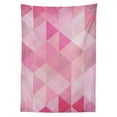 thumbnail image 3 of Ambesonne Pink Tablecloth Rectangular Table Cover, Abstract Vintage Triangles, 60"x90", Pink, 3 of 4