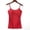 Red, variant on GlTpooo Women's Cami With Built-In Shelf Bra Plus Stretch with Adjustable Spaghetti Straps Basic Undershirt Layer Tank Top Blue S