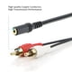 thumbnail image 5 of 2X 2-Rca Macho A Hembra 3,5 mm Jack Aux Cable de Audio Estereo, 5 of 5