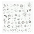 thumbnail image 2 of Accesorios para pulseras de bricolaje, 70 piezas de suministros para hacer joyas de plata tibetana con forma de sol, accesorios de joyería de notable claridad, 2 of 9