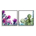 thumbnail image 2 of wall26 Floating Framed Canvas Wall Art for Living Room, Bedroom Green Plant Cactus Canvas Prints for Home Decoration Ready to Hang - 24"x24"x2 Panels, 2 of 4