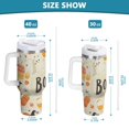 thumbnail image 6 of Yayeee 40oz Stainless Steel Tumbler with Straw and Handle Double-Wall Insulated Travel Water Bottle, Halloween Cute Pumpkins, 6 of 8