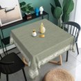 thumbnail image 4 of Sage Green Square Tablecloth 52 Inch,Vintage Leaf Farmhouse Style Table Cover for Home Outdoor Picnic Holiday Party Decor, 4 of 6