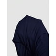 thumbnail image 5 of Navy Blue Ruched One Shoulder Bodycon Midi Dress, Elegant Evening Dress For Women, 5 of 5