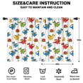 thumbnail image 2 of Blackout Kids Curtains,White Cartoon Dragons Snails Pattern Childrens Insulated Curtains Set Of 2,Bedroom Essentials,Toddler Room Decor 42"x54", 2 of 5