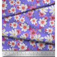 thumbnail image 3 of Soimoi Velvet Fabric Cosmos Floral Print Fabric by The Yard 58 Inch Wide, 3 of 3