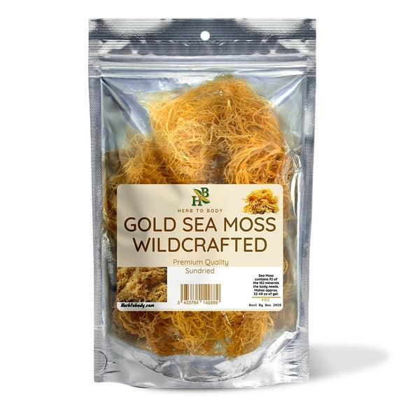 Irish Sea Moss | Saint Lucia | 100% Wildcrafted, Raw, Pure, Sundried | Makes the best Seamoss Gel | Vitamins and Minerals Supplement for Immunity, Digestion, Metabolism, Collagen & Thyroid