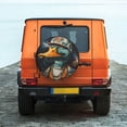 thumbnail image 6 of KLL Hip-Hop Duck Pattern 14-17 inch Spare Tire Cover Universal Wheel Protector for Truck SUV Trailer Camping Rv Tire Covers-16 inch, 6 of 6