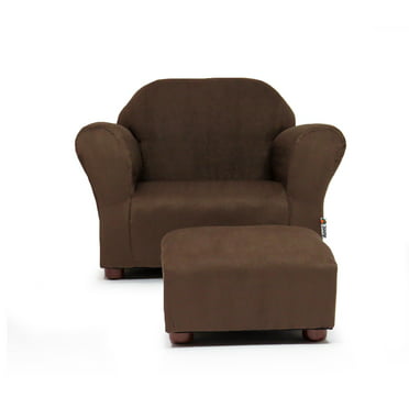 Kids Faux Leather Accent Chair With, Toddler Brown Leather Chair