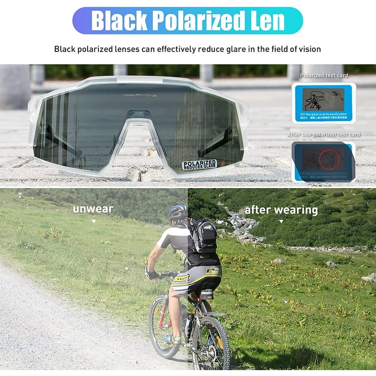 Odiseo Eyewear Polarised Cycling Glasses - UV400 Protection TR90