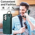 thumbnail image 6 of Nalacover for Samsung Galaxy A32 5G Wallet Case with Card Slots & Metal Finger Ring, Durable PU Leather Back Double Magnetic Botton Flip Kickstand Purse Shockproof Phone Case,Green, 6 of 10