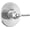 Chrome, variant on Delta T14035 Saylor Monitor 14 Series Black Round 1 Handle Balanced Shower Valve Trim