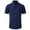 Navy, variant on Tungbrin Mens Dress Shirt Short Sleeve Lapel Button down Slim Shirts Big and Talls Office Work Wrinkle-Free Shirts