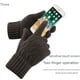 thumbnail image 2 of Guantes de pantalla táctil para hombre, guantes de invierno cálidos, acolchados y engrosados, guantes de punto jacquard, 2 of 5