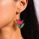 thumbnail image 2 of 2023 Flower Charm Earrings Fashionable Ear Rings Eye Catching Ear Accessories----B--Product code 66539 B, 2 of 4