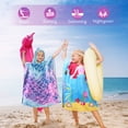 thumbnail image 6 of Cute Child Cotton Hooded Poncho Towels Mermaid Cartoon Changing Robe Swimmer Outdoor Beach 23” x 52” By Tirrinia, 6 of 8