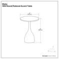 thumbnail image 6 of Simpli Home Myles 16 inch Wide Aluminum and Marble Contemporary Modern Side Table in Black, 6 of 8