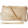 thumbnail image 1 of Bolso de mano Humble Chic NY Gold, pulsera de piel vegana, 1 of 9
