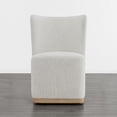 thumbnail image 3 of CHITA Modern Wingback Dining Chairs with Casters&Wood Base Set of 2, 3 of 5