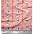 thumbnail image 1 of Soimoi Cotton Voile Fabric Floral,Bird & Bunny Kids Print Fabric by The Yard 42 Inch Wide, 1 of 1