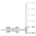 thumbnail image 2 of Everly Women's Aquamarine and Diamond Sterling Silver Ring, 2 of 8