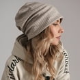 thumbnail image 6 of Slouchy Knit Beanie Hat for Women Winter Soft Warm Ladies Wool Knitted Skull Beanies Cap - Curry, 6 of 6