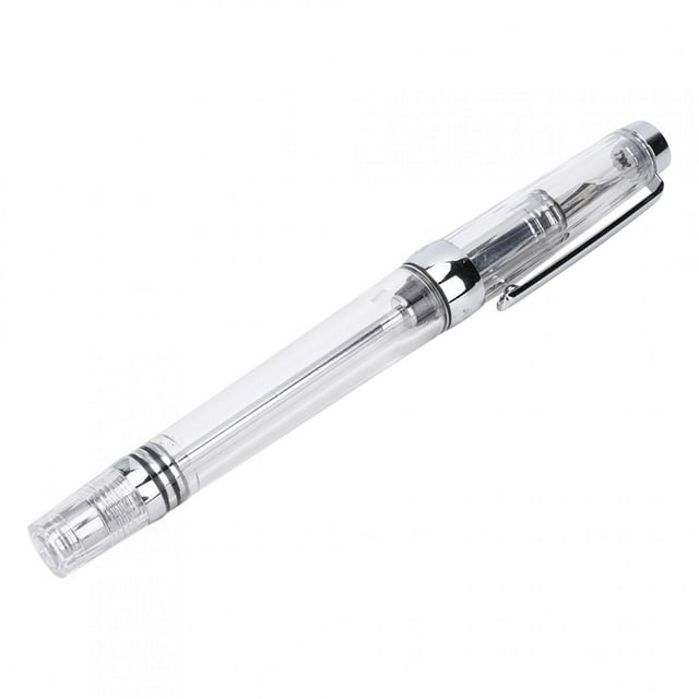 Business Pen, Multifunction Beautiful Appearance Business Writing Pen Fountain Pen, Suitable For Learning Suitable Office Suitable Family Outdoor Transparent White