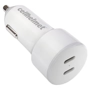 cellhelmet CAR-PD-20W-C-C 20-Watt Dual-Port USB-C Power Delivery Car Charger