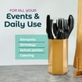 thumbnail image 6 of Black Plastic Forks Heavy Duty - 500 Pack Disposable Forks - Plastic Cutlery Utensils For Parties And Events, 6 of 6