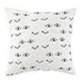 thumbnail image 3 of MAKERS COLLECTIVE Eye and Eyelashes Embroidered Pillow Black, 3 of 3