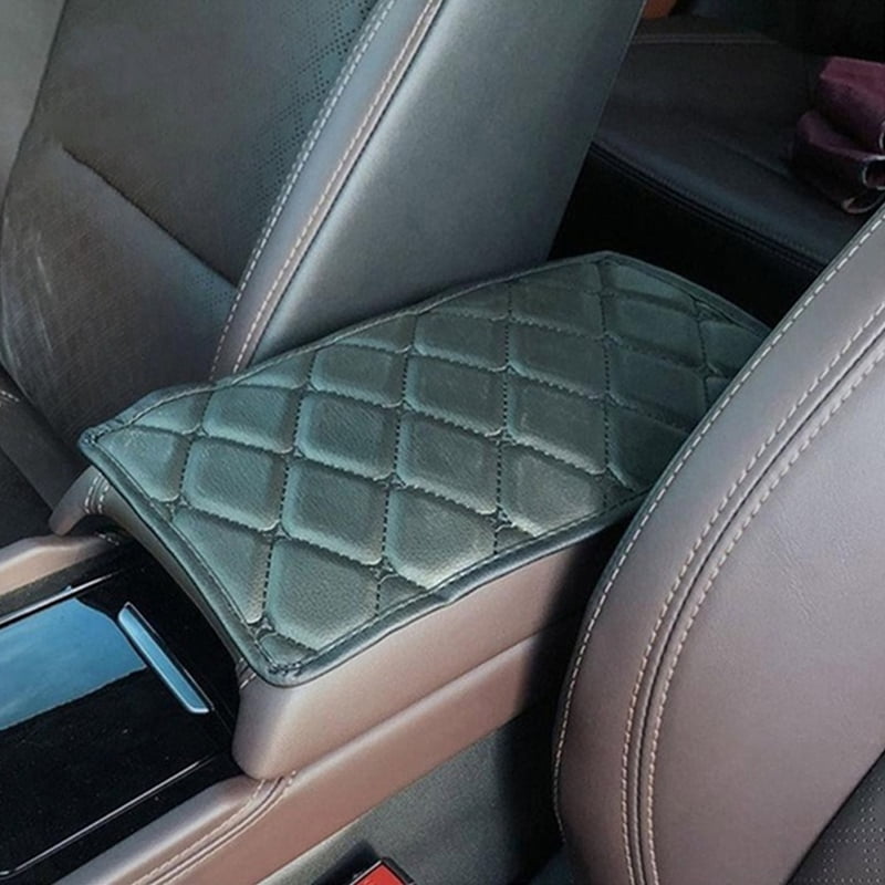 1pc Auto Center Console Pad Pu Leather Car Armrest Seat Box Cover Protector Universal Car Interior Accessory for Most Vehicle