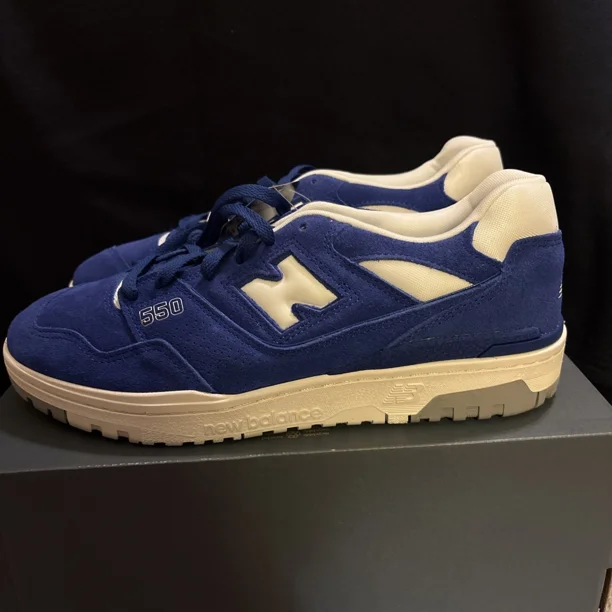 New Balance 550 Sneakers Mens 12D Suede Pack Team Royal Lace Up Shoes BB550VNA