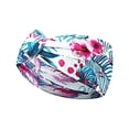 thumbnail image 2 of Yoyauz Beach Bohemian Headband Summer Hawaiian Knot Headband Floral Vintage Headband Elastic Turban Headband Bohemian Twist Cross Yoga Headband Accessories for Girls and Women, 2 of 6