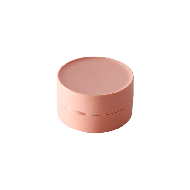 Inteprter Caja de almacenamiento de baño ABS, Color sólido, redondo, a prueba de polvo, a prueba de fugas, reutilizable, lavable, accesorios para el Cocina y Comedor Rosado Inteprter HA067311-02