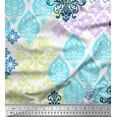 thumbnail image 1 of Soimoi Georgette Viscose Fabric Damask Patchwork Printed Craft Fabric by the Yard 42 Inch Wide, 1 of 1