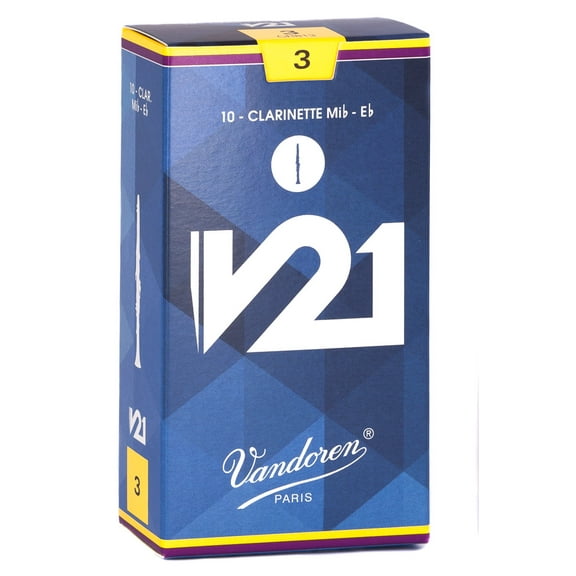 Vandoren Eb Clarinet V21 Reeds Strength #3; Box of 10