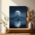 thumbnail image 6 of UXIEQU Orca Whale Ocean Moon Mountains Canvas Wall Art 15.75x11.81 INCHES, 6 of 8