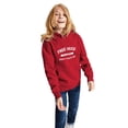 thumbnail image 2 of Free Hugs Just Kidding Don't Touch Me Funny Gift Pullover Hoodie Red Child Boys Hoodie, 2 of 6