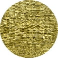 thumbnail image 1 of Ahgly Company Machine Washable Indoor Round Abstract Yellow Modern Area Rugs, 6' Round, 1 of 4