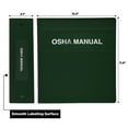 thumbnail image 3 of Carstens 3-Inch Heavy Duty 3-Ring Binder for OSHA Manuals - Side Opening, Forest Green, 3 of 5
