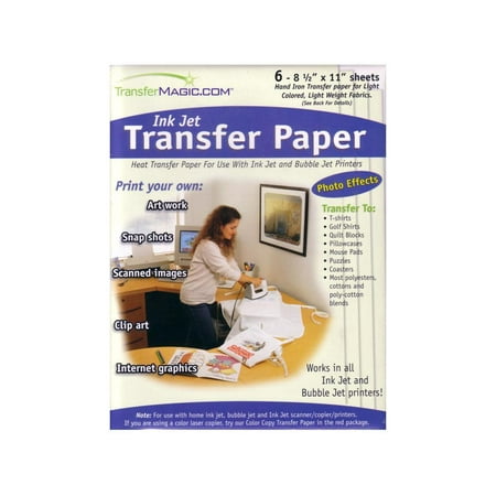 Transfer Magic Ink Jet Transfer Paper 6pc