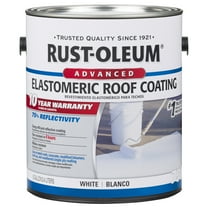 White, Rust-Oleum 750 Elastomeric Roof Coating, 1 Gal