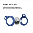 thumbnail image 5 of Belkin Apple AirTag Secure Holder with Key Ring - Durable Scratch Resistant Case with Open Face & Raised Edges - Protective AirTag Keychain Accessory for Keys, Pets, Luggage, Backpacks - 4-Pack Blue, 5 of 5