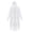 White, variant on Clear Adult Rain Poncho with Hood – 10 Pack Waterproof Raincoat for Hiking, Camping, Travel, and Emergency – Outdoor Gear & Emergency Rain Supplies for Men and Women, White, 57.08 Inch